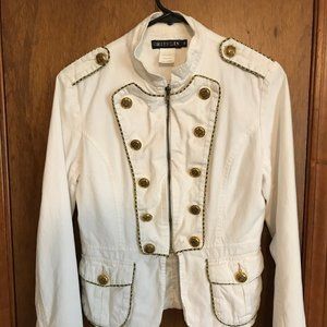 Grifflin Military-Style Jacket with Gold Buttons